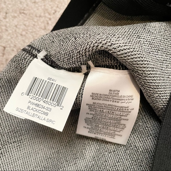 Herve Leger Bandage Dress (Black/White & Hot Pink) - Picture 8 of 10